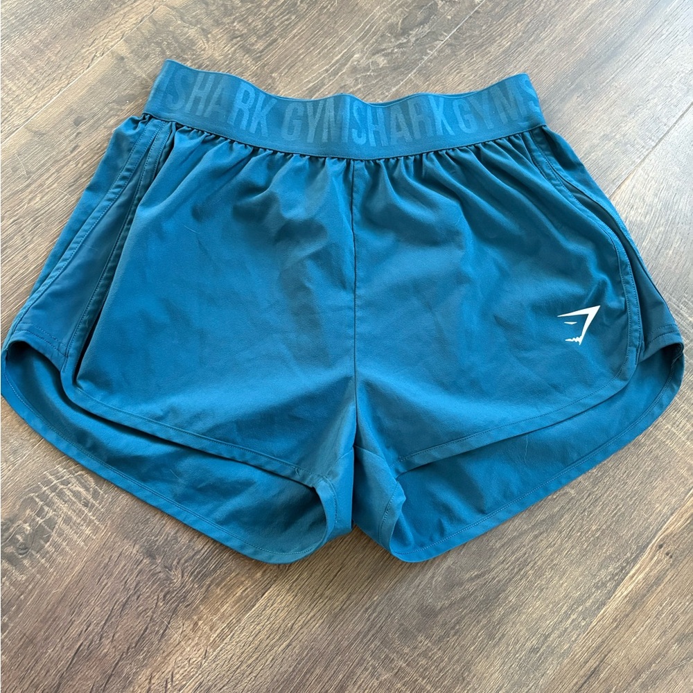 Gymshark Women's Teal Athletic Shorts